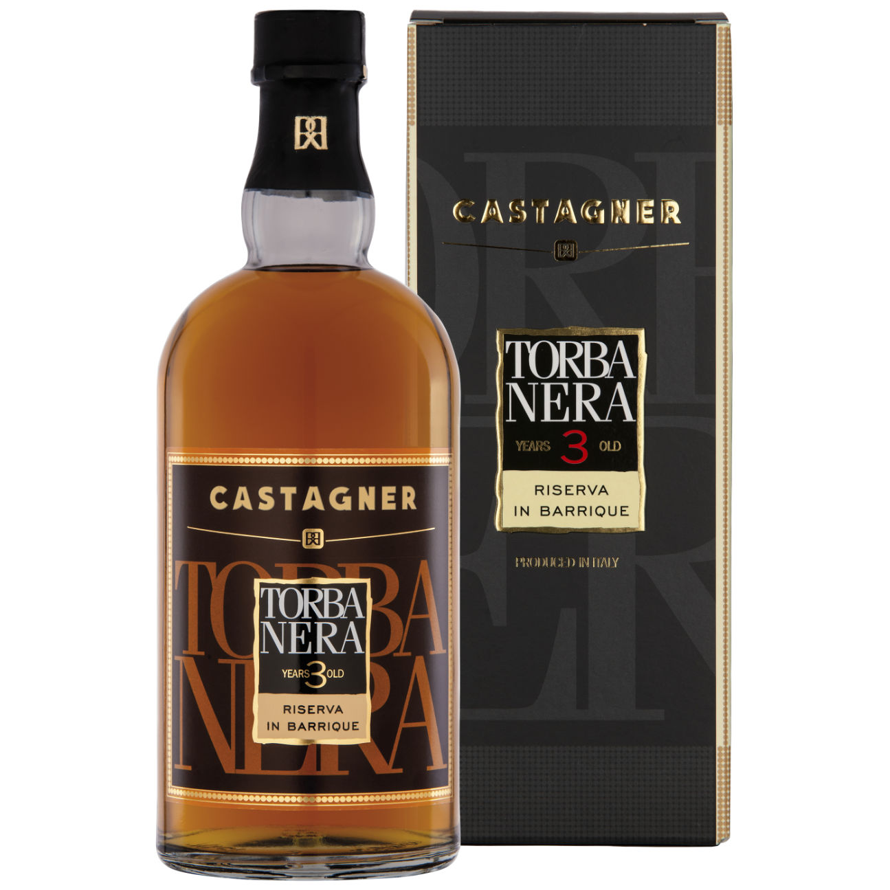 Castagner Grappa Torba Nera 3 Anni 40% vol. 0,7l