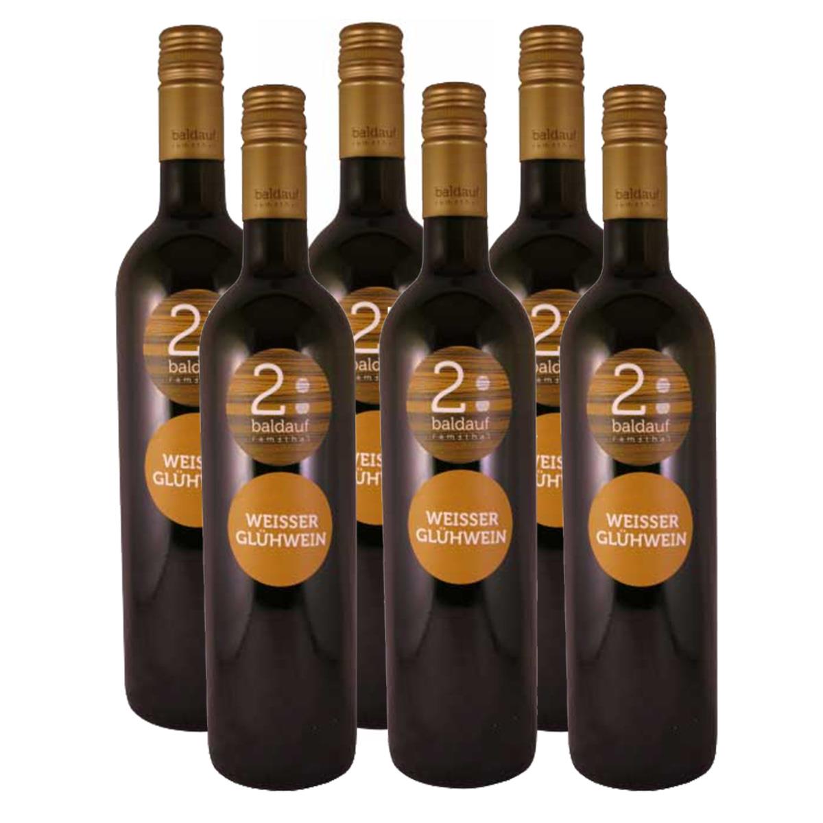 6 Flaschen Baldaufs Winzerglühwein weiß, 0,75l