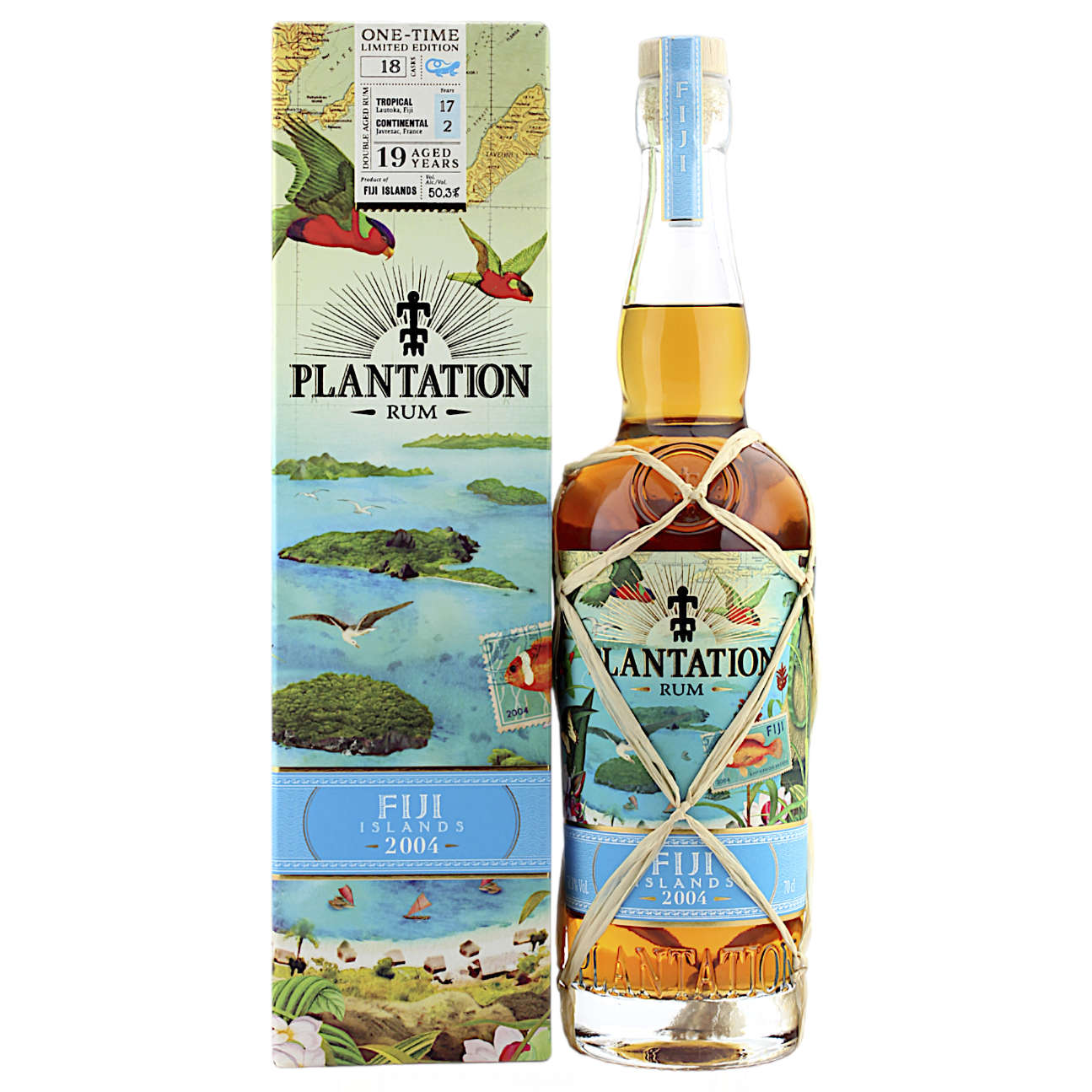 Plantation Rum Fiji Islands 2004 One Time Limited Edition - Terravera 50,3% vol. 0,70l in Geschenkbox