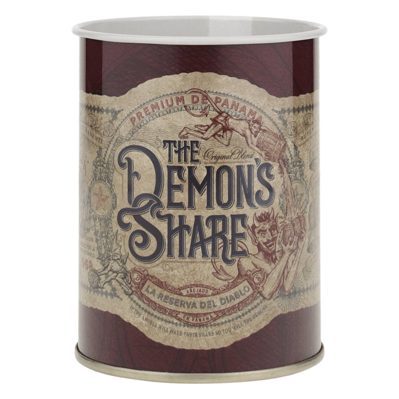 The Demon's Share 6 Jahre 40% vol. 0.7l als Geschenkpackung mit zwei Metallbechern