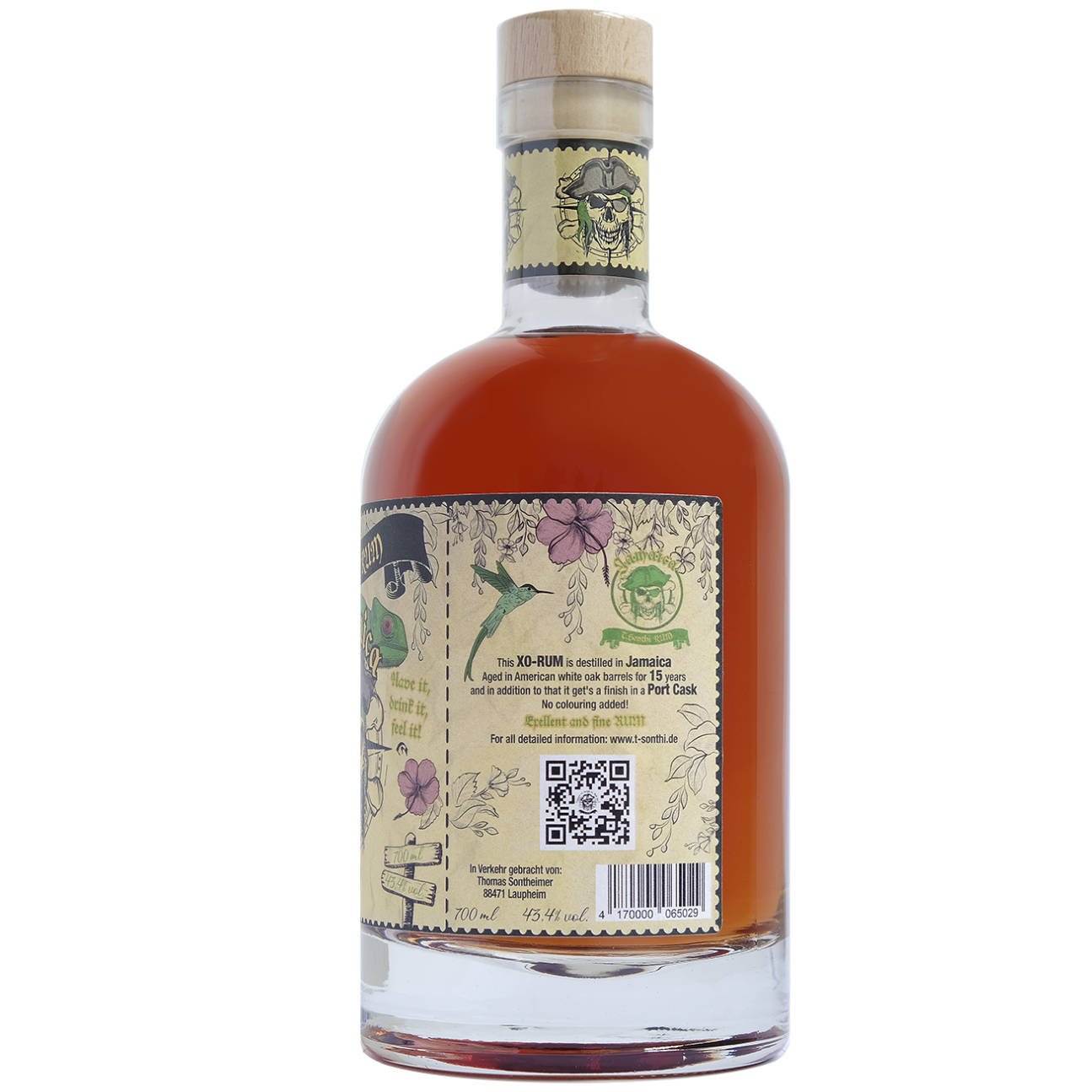 T. Sonthi Rum XO Jamaica 15 Jahre 43,4% vol. 0,7l