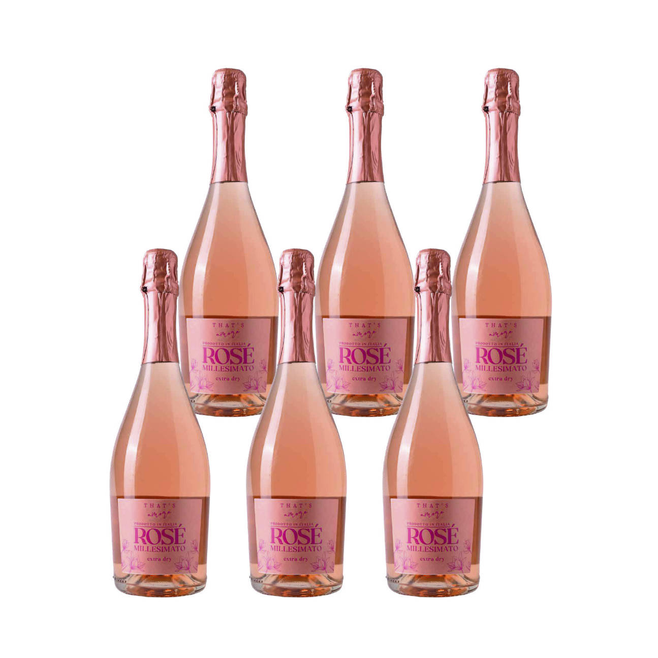 Thats Amore »Rosé Millesimato« Extra Dry 0,75l - Prosecco von Fasol Menin