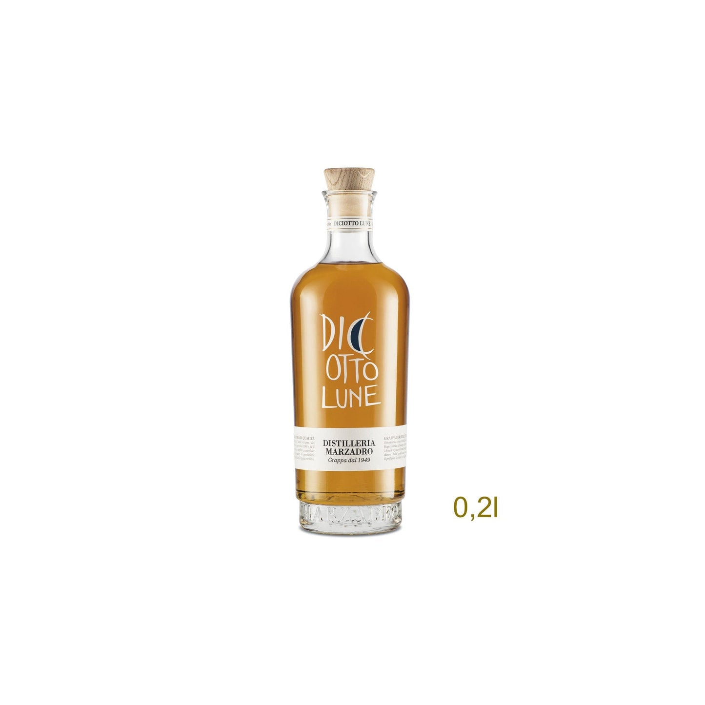 Marzadro Grappa Le Diciotto Lune 41% vol. 0,20l