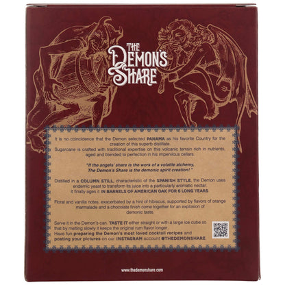 The Demon's Share 6 Jahre 40% vol. 0.7l als Geschenkpackung mit zwei Metallbechern