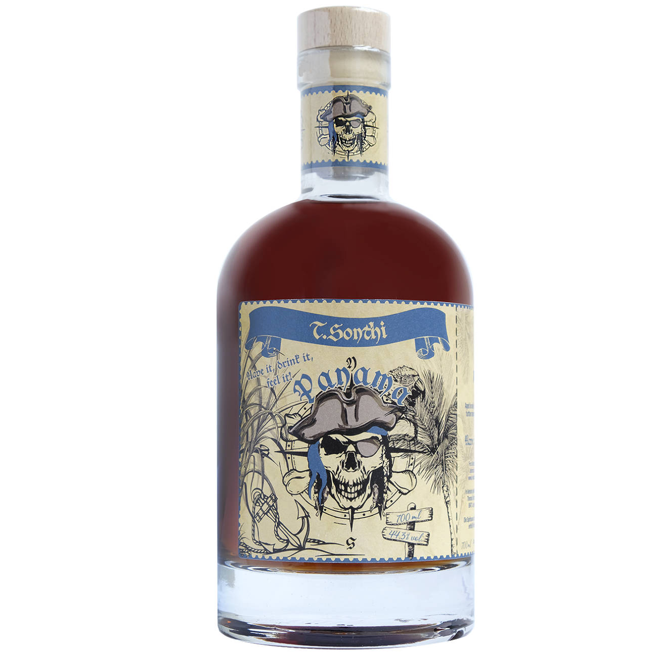T. Sonthi Panama Rum Spirituose 12 Jahre 44,3% vol. 0,7l